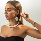 Twisted Pearl Multi Layer Minimalist NeckLace image 2