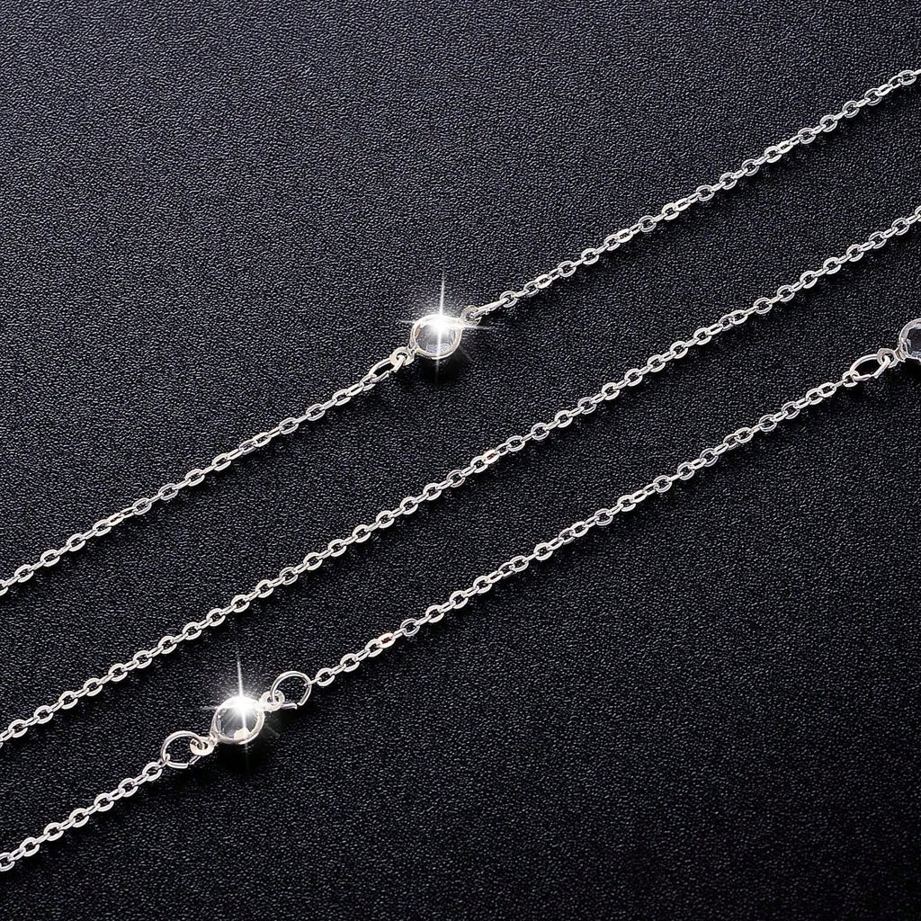 Single Layer Round Rhinestone Back Body Chain image 4