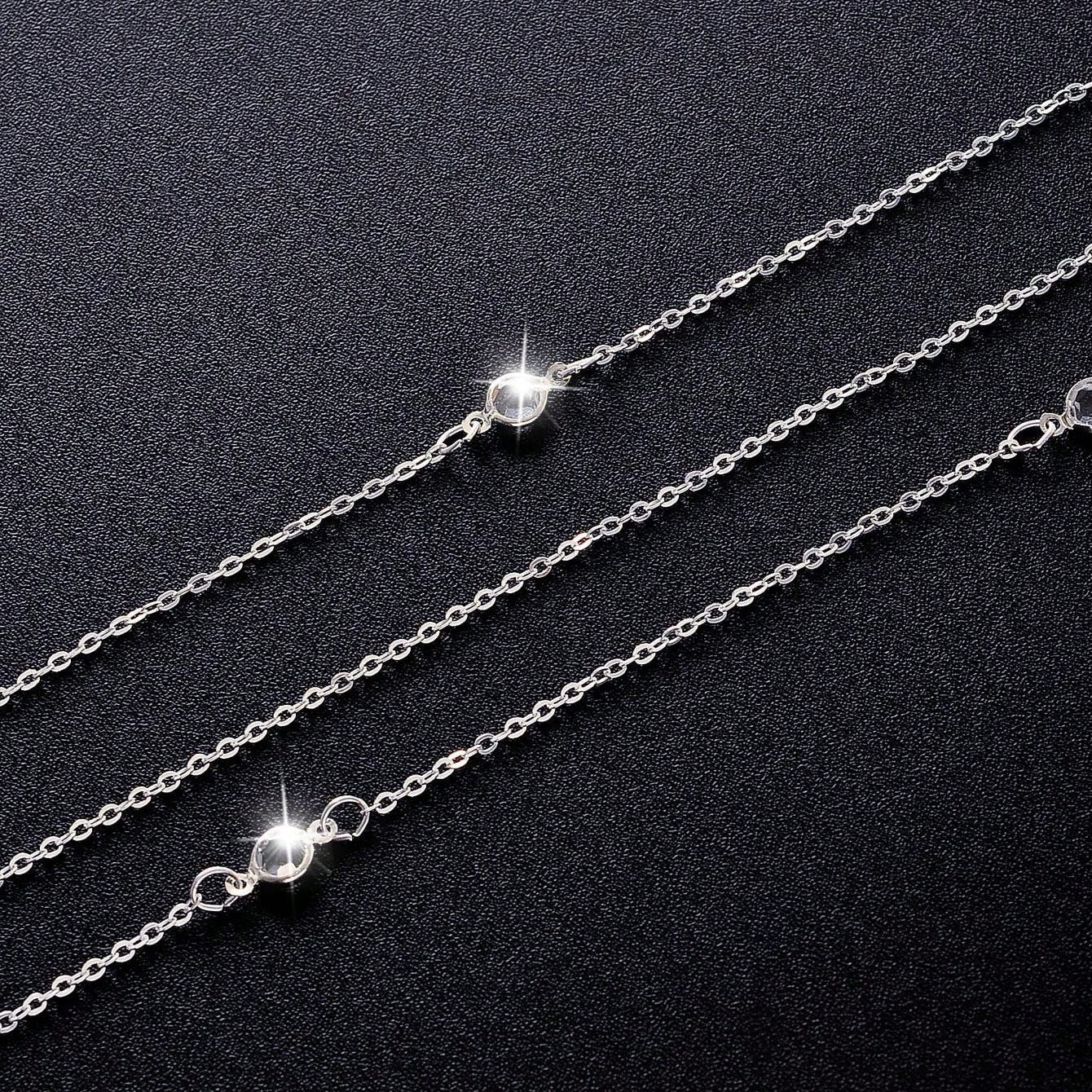 Single Layer Round Rhinestone Back Body Chain image 4