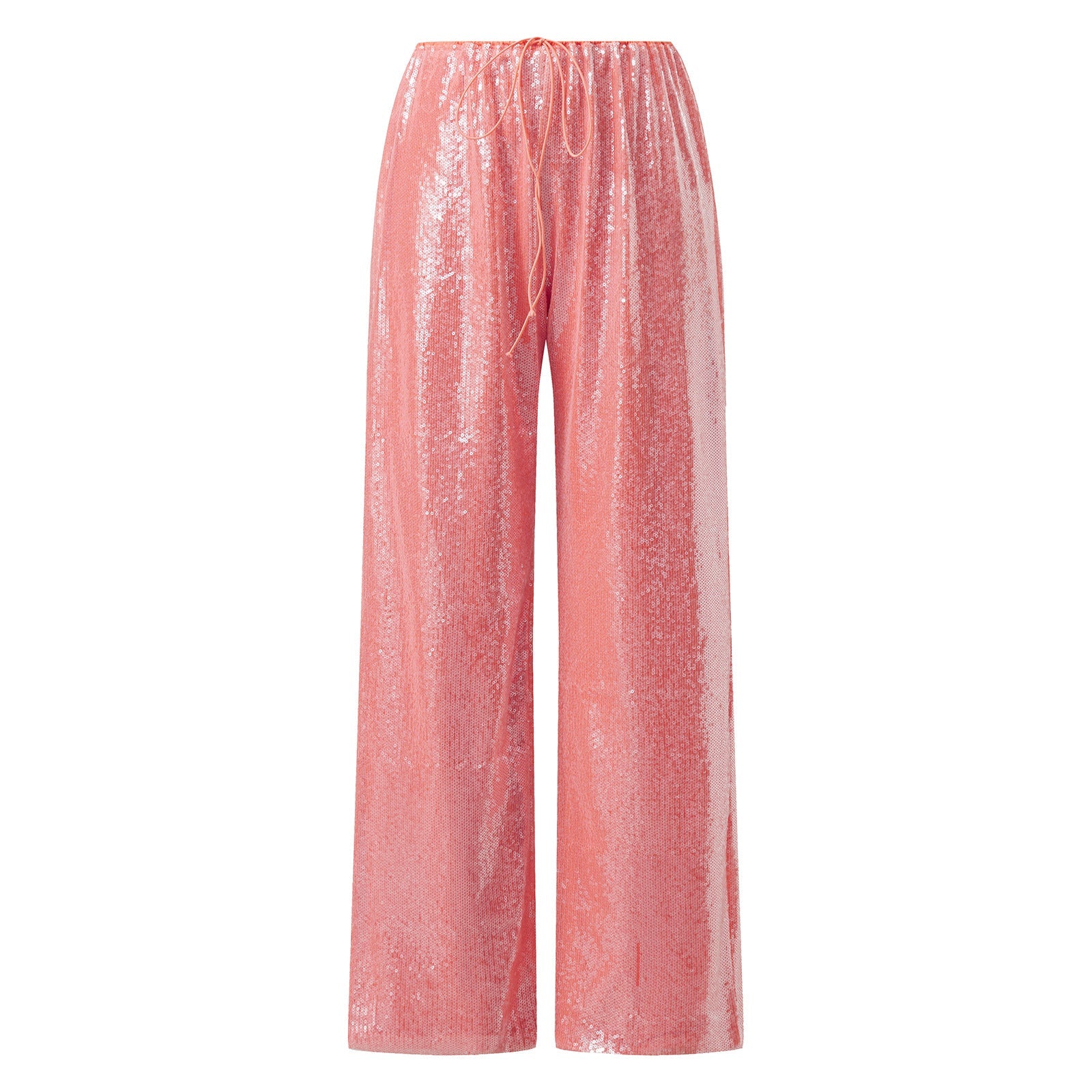 Sequined Wide Leg Casual Pants image 12