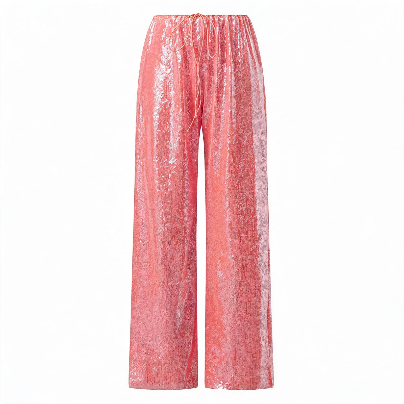 Sequined Wide Leg Casual Pants image 12