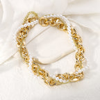 Metal Pearl Stackable NeckLace image 4