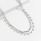 Faux Pearl Waist Chain Retro Multi Layer Geometric Body Chain image 7
