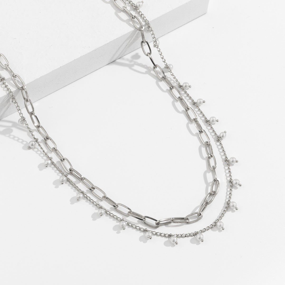 Faux Pearl Waist Chain Retro Multi Layer Geometric Body Chain image 7