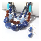 Two Tone Big Beaded Multi Layer NeckLace image 3