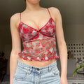 See-Through Ruffled Crop Top image 1