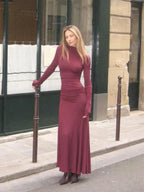 Elegant Full Sleeve A-Line Party Dress image 5