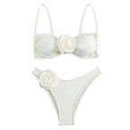 3D Floral Halter Bikini Set image 22