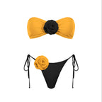 3D Floral Halter Bikini Set image 34