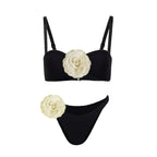 3D Floral Halter Bikini Set image 12