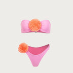 3D Floral Halter Bikini Set image 4