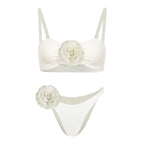 3D Floral Halter Bikini Set image 13