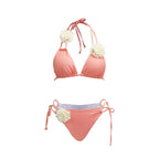 3D Floral Halter Bikini Set image 6