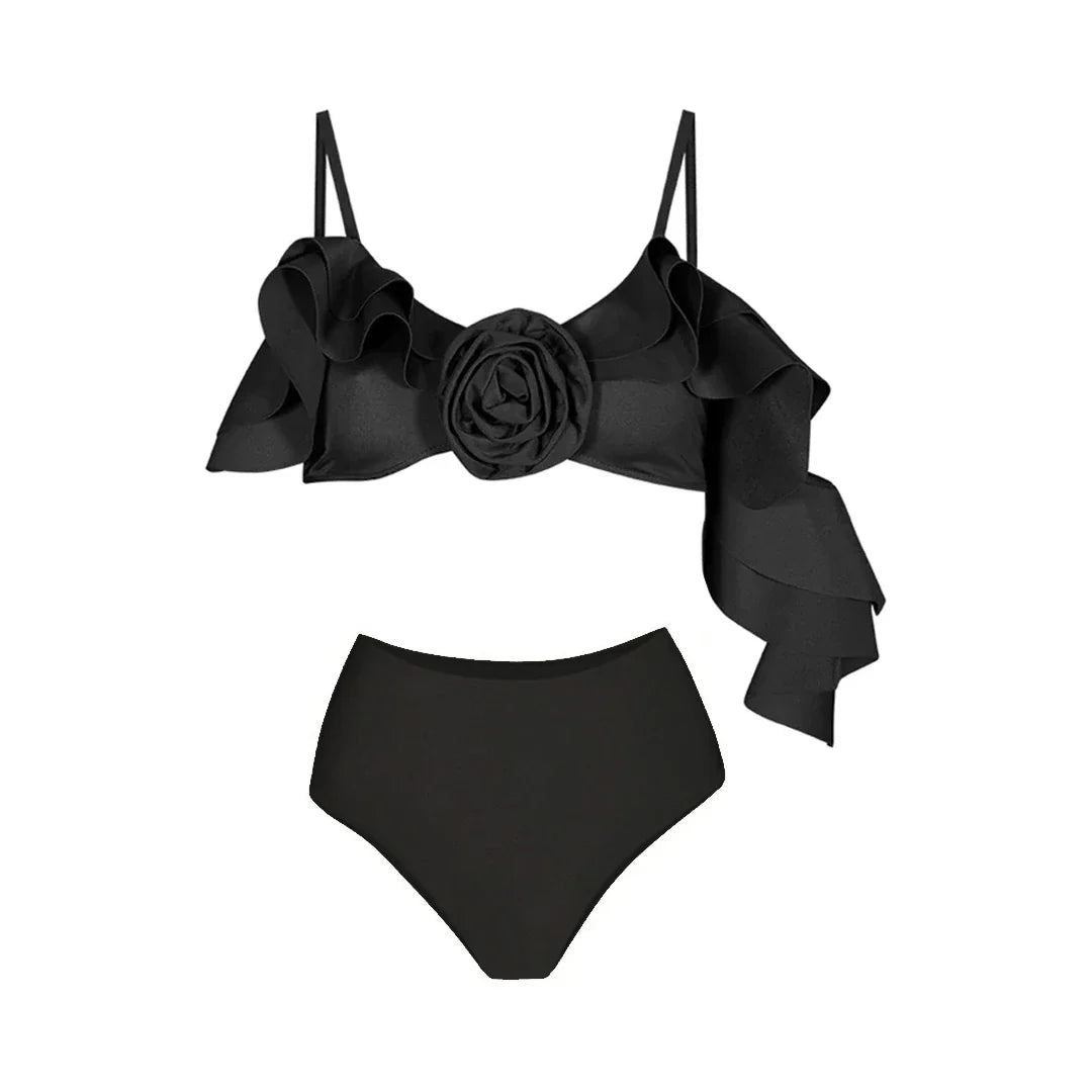 3D Floral Halter Bikini Set image 18