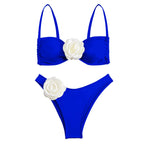 3D Floral Halter Bikini Set image 28