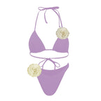 3D Floral Halter Bikini Set image 10
