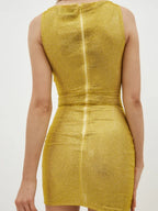 Sexy Luxury Diamonds 3D Flowers Mini Dress Sleeveless Cut Out Sparkly Party Dress image 6