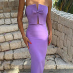 Sexy Elegant Red Maxi Dress Casual Streetwear Party Dress image 6