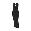 Sexy Strapless Slim Hollow Out Maxi Red Party Dress image 6
