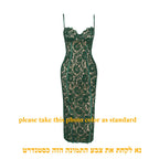 Elegant Spaghetti Strap V Neck Lace Formal Occasion Dress for Party image 6