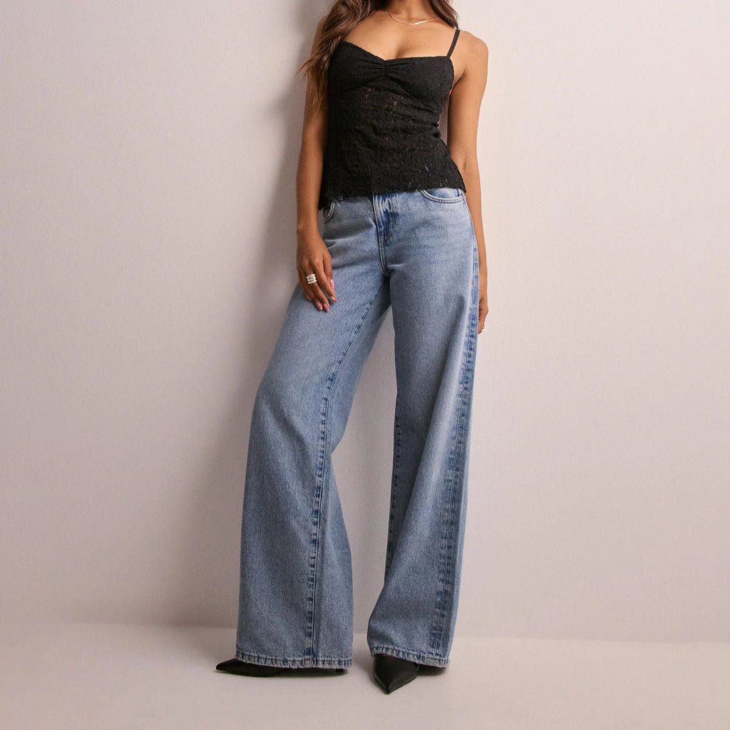 Lace Sheer Korean Crop Top image 5