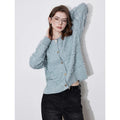 Round Neck Jacquard Embroidered Cardigan image 3