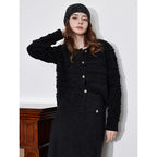 Round Neck Jacquard Embroidered Cardigan image 2