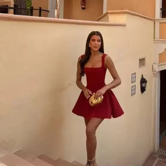 Elegant Slim Sleeveless Sexy Chic Party Dress image 1