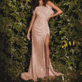 Sequin Bandeau Off-Shoulder Party Dress image 1