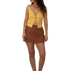 Lace-Up Floral Patch Crop Top image 8