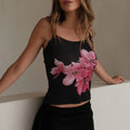 Floral Backless Skinny Crop Top image 4