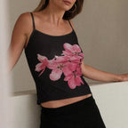 Floral Backless Skinny Crop Top image 5
