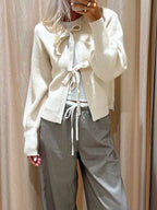 Tie Front Knit Autumn Cardigan image 1