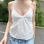 Fairycore Flower Hollow Crop Top image 1
