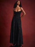 A-line Lace Backless Vacation Dress image 5
