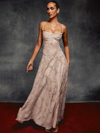 A-line Lace Backless Vacation Dress image 2