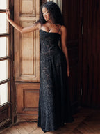 A-line Lace Backless Vacation Dress image 4