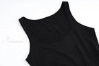 A Line Sleeveless O Neck Summer Casual Party Beach Club Midi Dress image 6