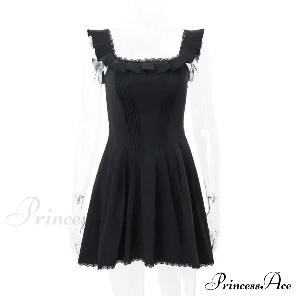 A-line Slinky Pleated Mini Dress image 6