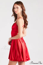 A Moment In Satin Skater Dress image 8