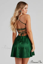 A Moment In Satin Skater Dress image 5