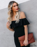 A Stylish Affair Charming Ruffled Midi Dress image 2