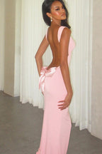 Bow Back Spaghetti Strap Formal Dress image 20