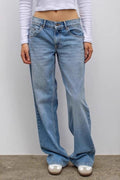 Vintage Leopard Star Patch Jeans image 1