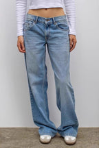 Vintage Leopard Star Patch Jeans image 1