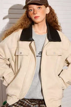 Patchwork Suede Casual Jacket image 2