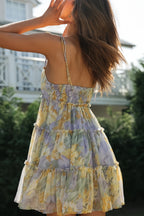Floral Flared Hem Cami Mini Dress image 4