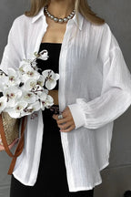 Solid Casual Chic Long Sleeve Blouse image 7