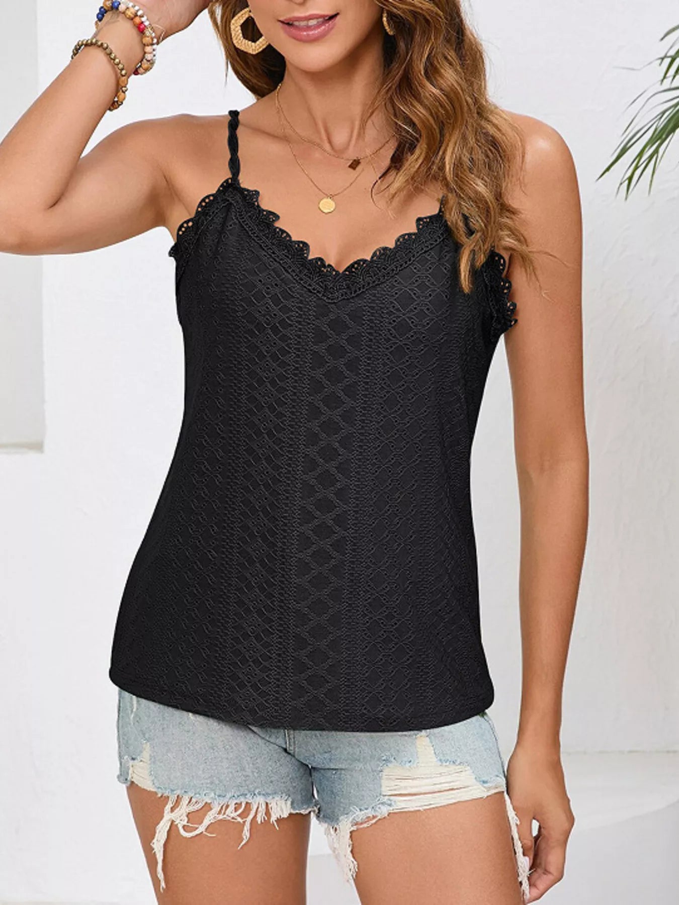 Elodie Lace Cami styled for Avrienne
