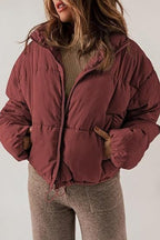 Classic Plain Quilted Puffer Jacket image 9